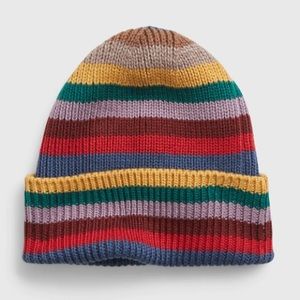 Gap Happy Hat Cuffed Striped Beanie